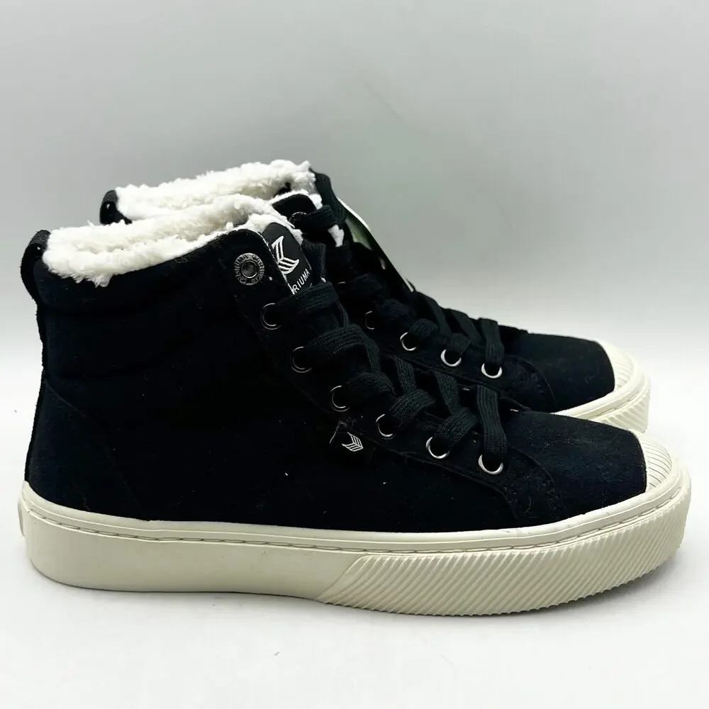 Cariuma Women's OCA Therma High Top Sneakers Size 8 Black Water Repellant NIB